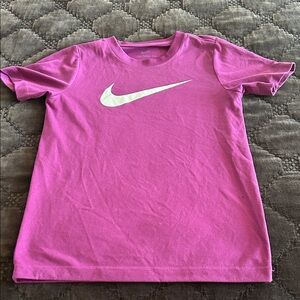 Nike Plum Tee with White Swoosh